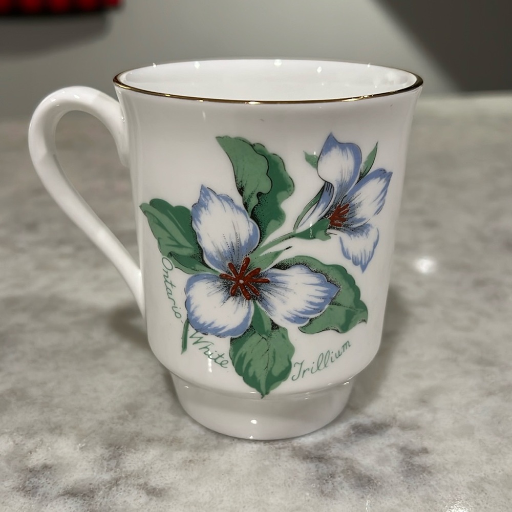Ontario White Trillium China Cup